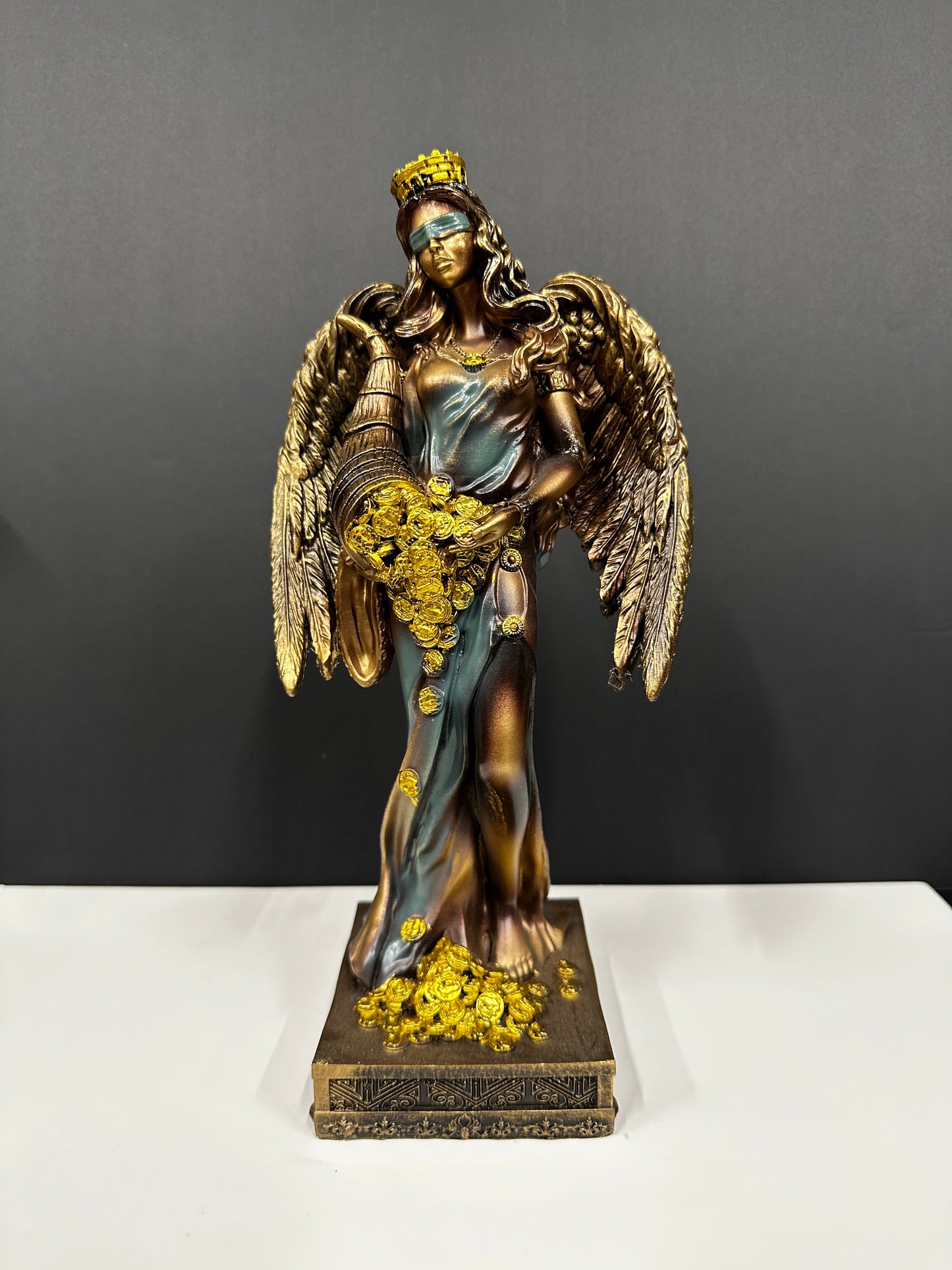 Diosa de la fortuna ( Verde) 28 centímetros
